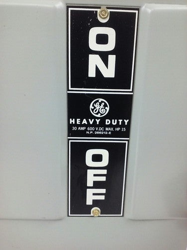 GE THN2261RDC SAFETY SWITCH, MOD 7, 30A, 650/250VDC, TYPE 3R RAINPROOF ENCLOSURE2