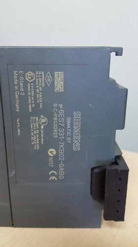 Siemens 6ES7 331-7KB02-0AB0 Simatic S7 SM331 AI 2x12BIT w. 6ES7 392-1AJ00-0AA01