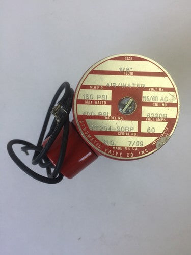 ATKOMATIC VALVE TT204-30BP SOLENOID VALVE 1/8" 115VAC 60HZ 400PSI 60AMP0