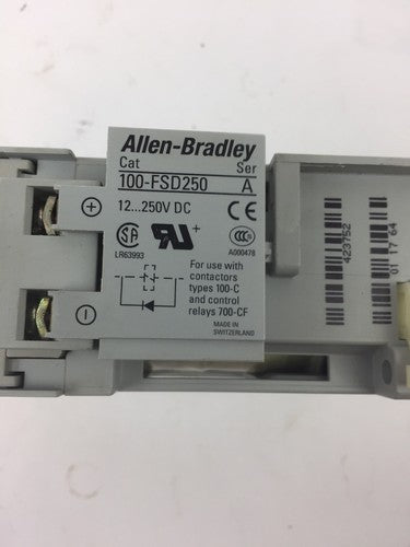 ALLEN BRADLEY 100-C09UDJ300(100-C09D*300 CONTACTOR & 100-FSD250 SURGE PROTECTOR 4