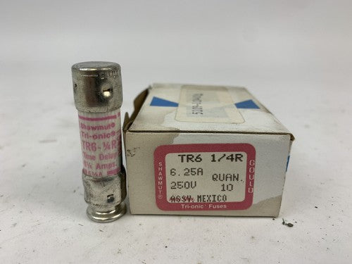 Gould Shawmut Tri-Onic TR6 1/4R 6 1/4A 250V0