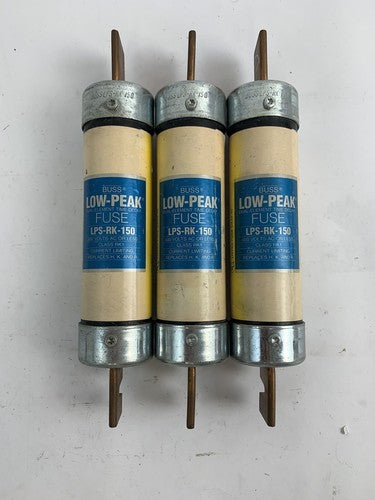 Bussmann Low-Peak LPS-RK-150 150A 600V Fuse "Lot of 3"0