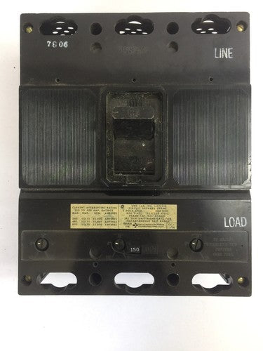 ITE JL3-F400 CIRCUIT BREAKER FRAME 600VAC 125/250VDC 150A TRIP UNIT JL3-B1500