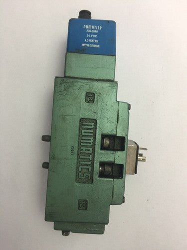 NUMATICS 123BA400L049Z PNEUMATIC VALVE 236-384B 24 VDC 4.0 WATTS4