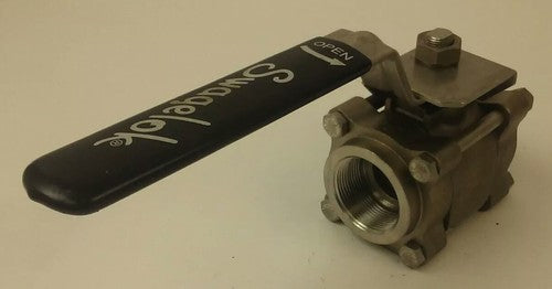 SWAGELOCK SS-67PF24 BALL VALVE 1500 PSI@100F, 103 BAR@38C, 450F@ 500PSI, 1.25in3