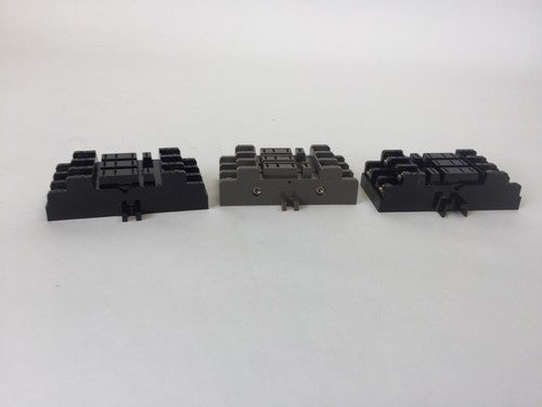 GOULD SL711 SOCKET RELAY BASE 10A 300V (LOT OF 3)4