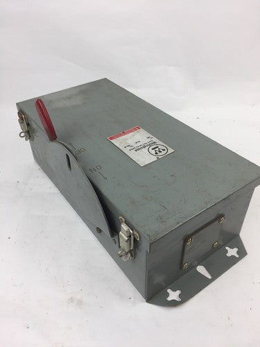 WESTINGHOUSE RHFN261 TYPE 3R RAINPROOF 30 AMP 600 VOLTS AC ENCLOSURE 3
