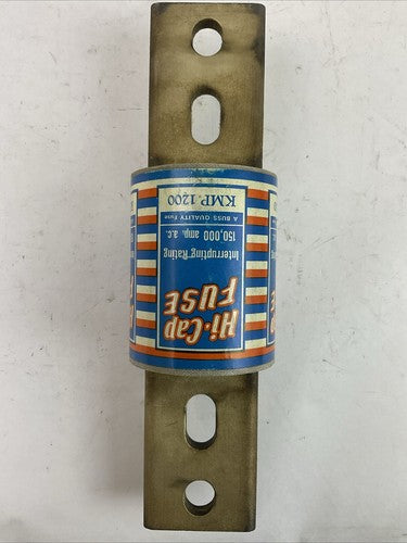 BUSSMANN KMP 1200 HI-CAP FUSE 500VAC INTERRUPTING RATING 150,000 amp a.c.5
