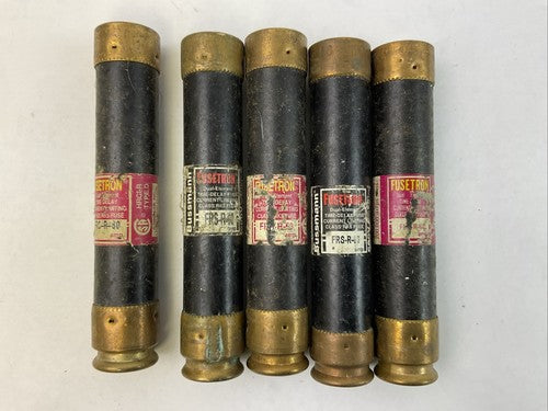 FUSETRON FRS-R-60 FUSE 600VAC 60AMP DUAL ELEMENT TIME DELAY CLASS RK5 (LOT OF 5)0