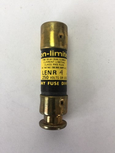 ECONOMY LENR 4 ECON-LIMITER CLASS RK5 FUSE 250VAC 4AMP (BOX OF 10)2