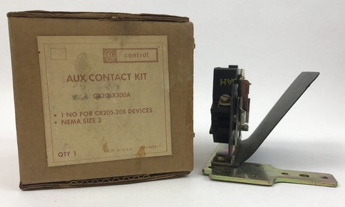 GE CR205X300A AUX CONTACT KIT 1 NO FOR CR205-208 DEVICES NEMA SIZE 30