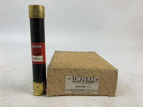 Bussmann Low-Peak Dual-Element LPS-RK1 1/4 1 1/4A 600V Fuse "Lot of 10"0