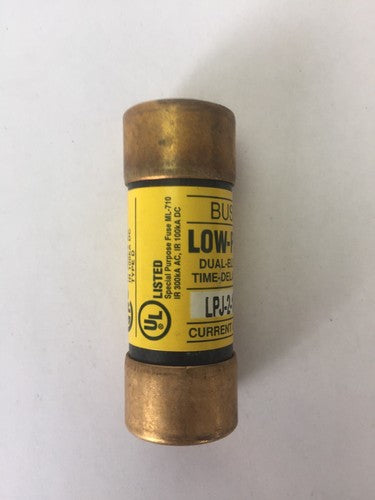 BUSS LPJ-2-1/2SP DUAL ELEMENT TIME DELAY FUSE 2 1/2 AMP 600VAC 300VDC (LOT OF 3)4