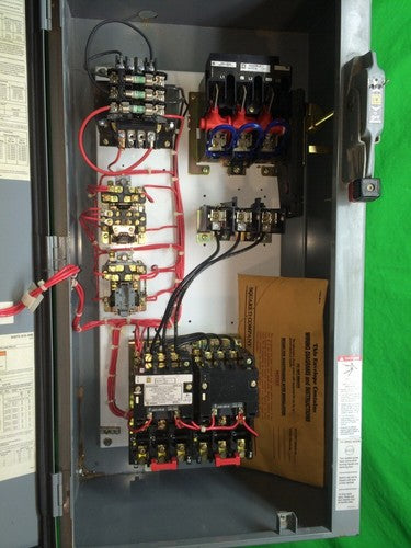 SQUARE D SIZE 1 TWO SPEED COMBO BOX STARTER 30A 8810DCA4V81A11C7FF4P58P59R1R3T111