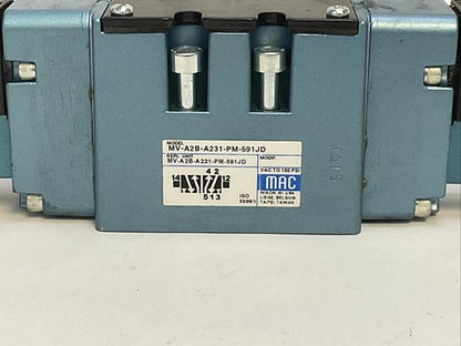 MAC MV-A2B-A231-PM-591JD SOLENOID VALVE PME-591JD 24VDC1