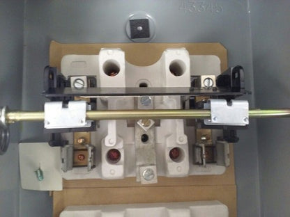 MURRAY GH322NW FUSIBLE SAFETY SWITCH SINGLE THROW 2P, 60A, 240V, 10HP, TYPE 3R 6