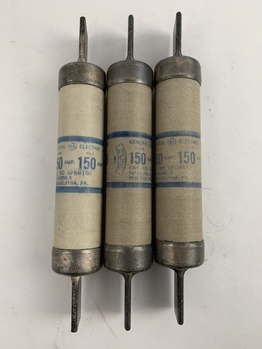 General Electric GF6B150 150A 600V Fuse "Lot of 3"0
