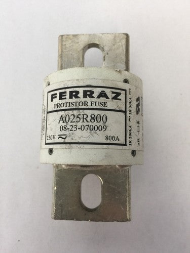 FERRAZ A025R800 PROTISTOR FUSE 250VAC 800A (LOT OF 3)0