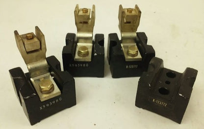 ALLEN BRADLEY 1491-N332 SER. A FUSE BLOCK,100AMP, 250 OR 600V, 2P, MISSING PART3