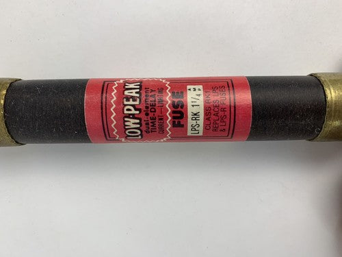 Bussman Low-Peak Dual Element Time Delay LPS-RK 1 1/4A 600V Fuse "Lot of 6"1