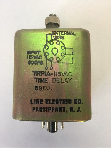 LINE ELECTRIC TRPIA-115VAC TIME DELAY RELAY 5SEC AMERCON COMPANY0