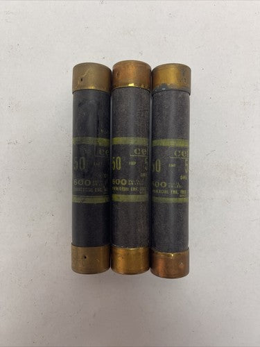 CEFCO OT50/600 ONE TIME FUSE 600V 50AMP (LOT OF 3)2