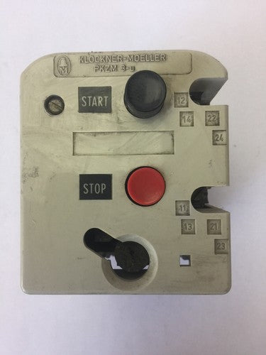 KLOCKNER MOELLER PKZM 3-6,3-U-NA 600V-AC 40HP MANUAL MOTOR STARTER 3.5-6.0A0