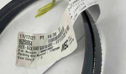 MSC 95250064 BACK BAND SAW BLADE 5'8"X1/2X.025 14T1