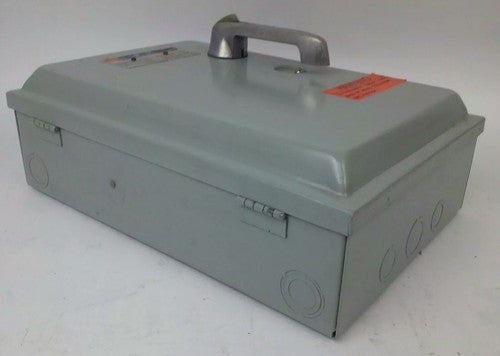 FPE 1336R FUSIBLE SAFETY SWITCH 3P, 30A, 600VAC, 3 WIRE, 3 BLADES, 20HP 8