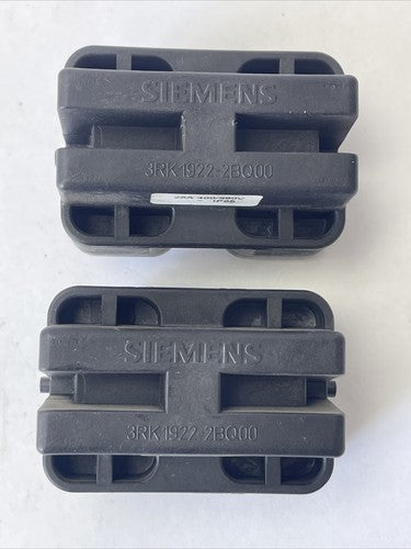 SIEMENS 3RK1922-2BQ00 POWER JUMPER PLUG 25A 400/690VAC IP65 (LOT OF 2)0