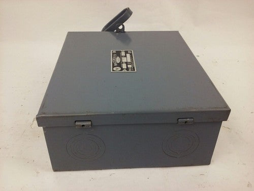 WADSWORTH 8963R ENCLOSED SAFETY SWITCH, 60A, 240V, 3P, HORSE POWER 15-30, NEW8