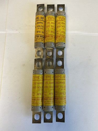 Economy Fuse RFS35 35A 600V Fuse “Lot of 6”0