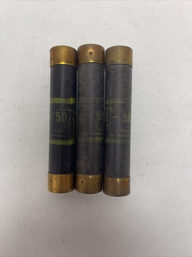 CEFCO OT50/600 ONE TIME FUSE 600V 50AMP (LOT OF 3)3