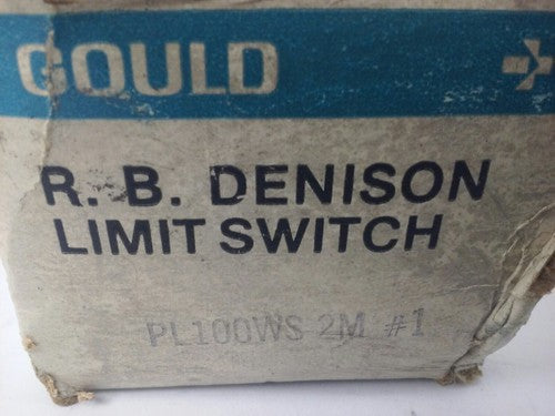 GOULD R.B.DENISON PL100WS2M1 SER. F LIMIT SWITCH, NEMA A600, 600V, 60A, TYPE L0