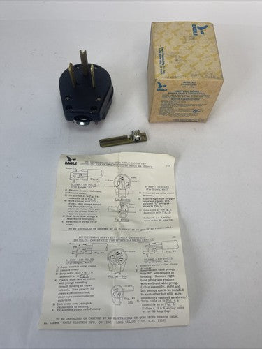 EAGLE #41 UNIVERSAL HEAVY DUTY ANGLE GROUND CAP 125V 30A OR 50A0