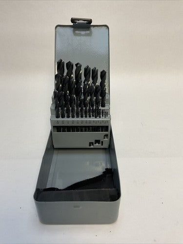 WESTWARD 4UM92B HSS DRILL BITS 29-PIECE SET JOBBER LENGTH 1/16 TO 1/2 BY 64 THS2