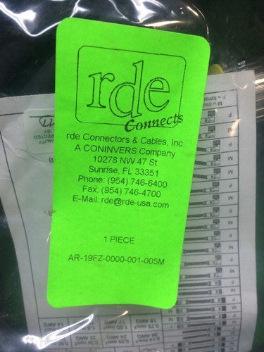 RDE CONNECTS AR-19FZ-0000-001-050M CABLE 90 DEGREE1