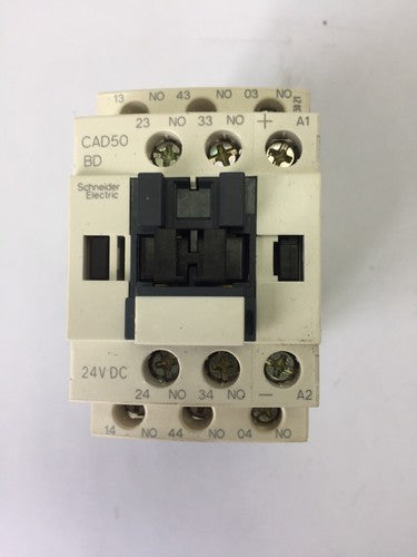 TELEMECANIQUE CAD50BD CONTACTOR 24 VDC LAD4TBDL 5-24V0