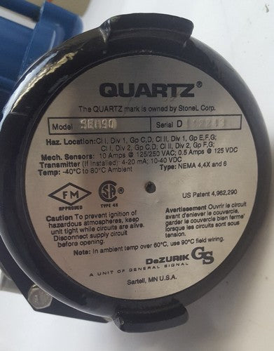 JAMESBURY BUTTERFLY VALVE ACTUATOR B60S 078-0591-22 POSITION SENSORSWITCH SEH90 3