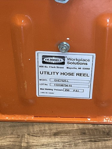 HUBBELL GHE7525-L UTILITY HOSE REEL3