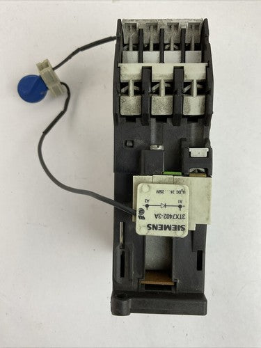 SIEMENS 3TF4322-0B CONTACTOR 30A 600VAC 3PH 20HP COIL 24VDC 3TX7402-3A3