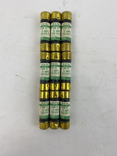 Economy Fuse EON35 35A 250V Fuse "Lot of 9"0