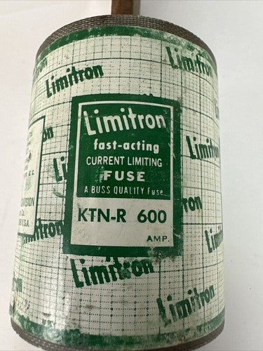 BUSSMANN KTN-R-600 LIMITRON FAST-ACTING CURRENT LIMITING FUSE 600AMP 250V1