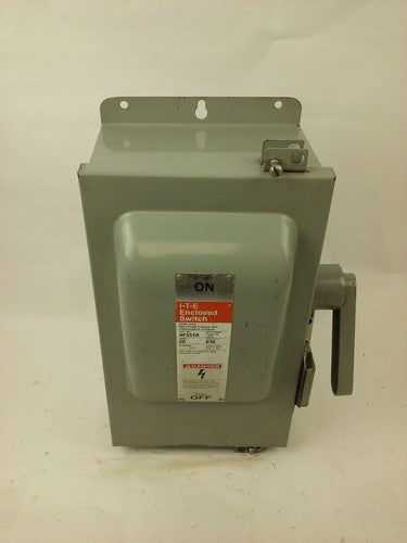 ITE SIEMENS NF351H SAFETY SWITCH, TYPE 12, 30A, 600V, 3P, NF351H-CH, NEW 0