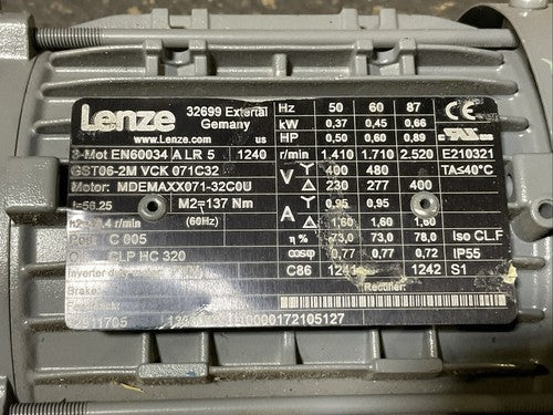 SEW-EURODRIVE GST06-2M VCK 071C32 3-MOT EN60034 GEAR MOTOR1