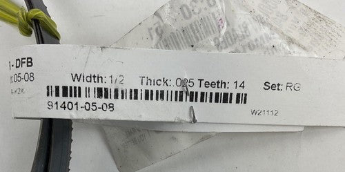 MSC 95250064 BACK BAND SAW BLADE 5'8"X1/2X.025 14T3