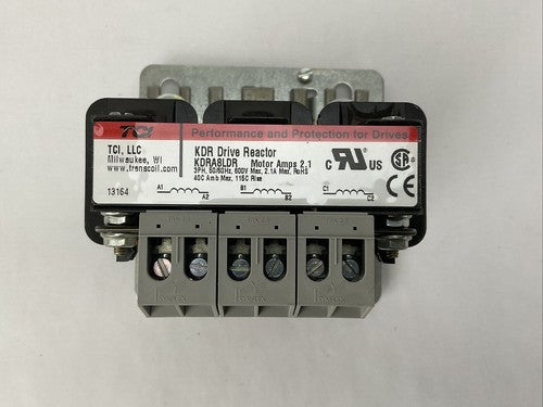 TCI KDRA8LDR KDR DRIVE REACTOR 2.1AMP 3PH 600V0