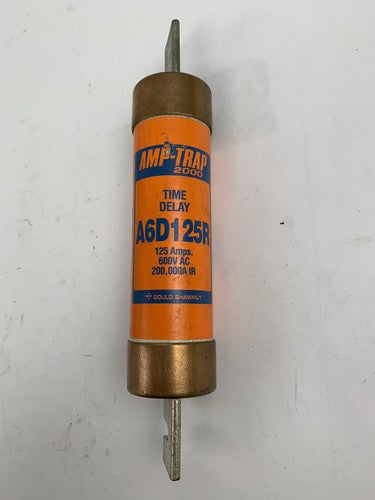 Gould Shawmut Amp-trap 2000 A6D125R 125A 600V Class RK1 Fuse "Lot of 2"1
