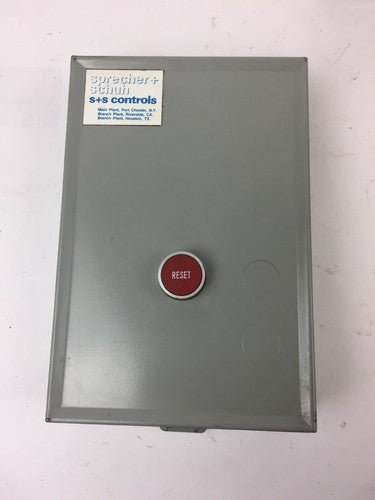 SPRECHER + SCHUH CA3-12 CONTACTOR CT3-12 OVERLOAD RELAY WITH ENCLOSURE RESET 3