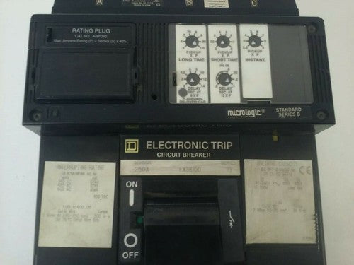 SQ.D ELECTRONIC CIRCUIT BREAKER LX36100 SER.IB 250A 3P 600V,100A TRIP ARP0401